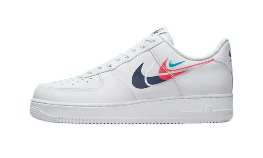 Nike Air Force 1 Low '07 Quadruple Swoosh White Navy Crimson - MTHOR SHOP