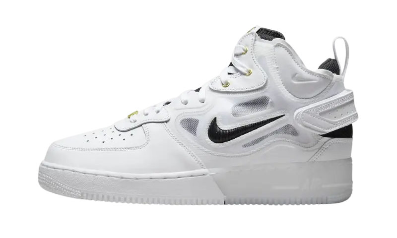 Nike Air Force 1 Mid React 40th Anniversary White Black - MTHOR SHOP