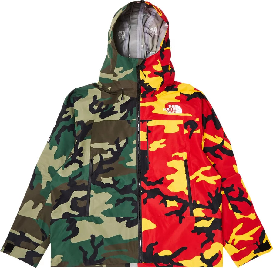 Supreme The North Face Split Taped Seam Shell Jacket Camo