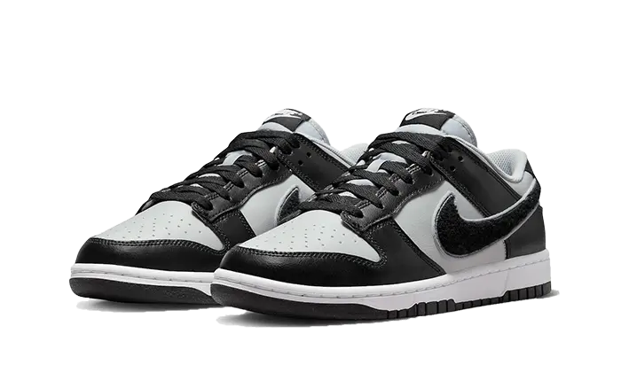 Nike Dunk Low Chenille Swoosh Grey Black