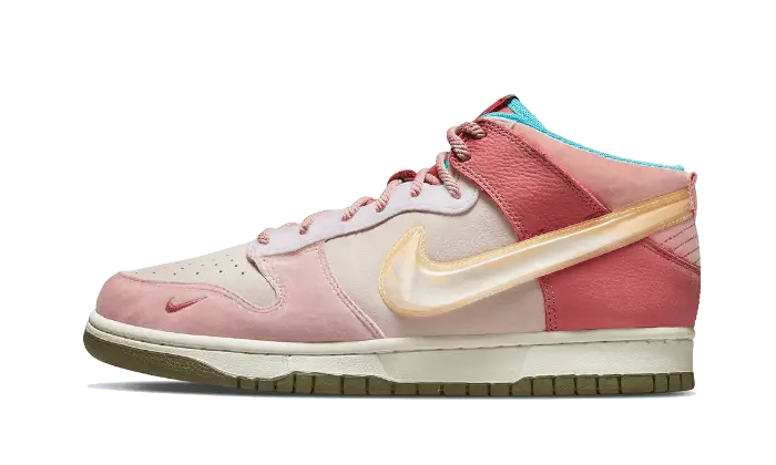 Nike Dunk Mid Social Status Free Lunch Strawberry Milk - DJ1173-600