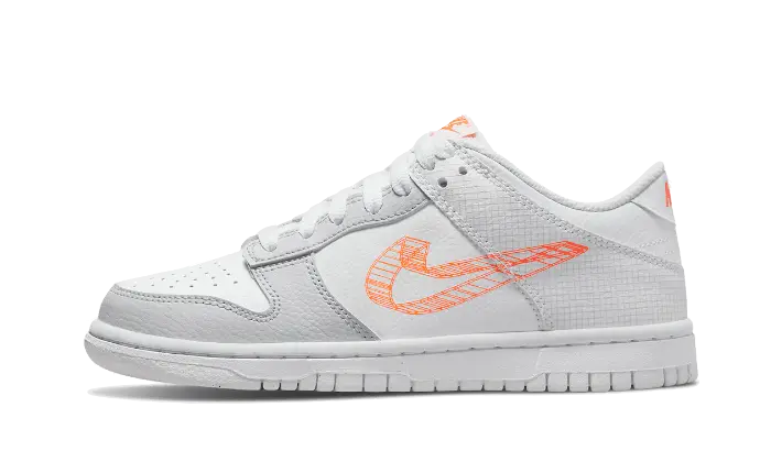 Nike Dunk Low 3D Swoosh White Grey - DR0171-100