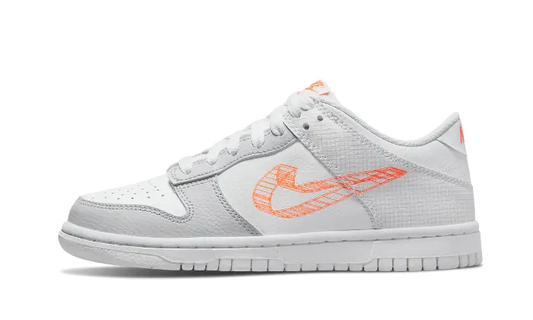 Nike Dunk Low 3D Swoosh White Grey - DR0171-100