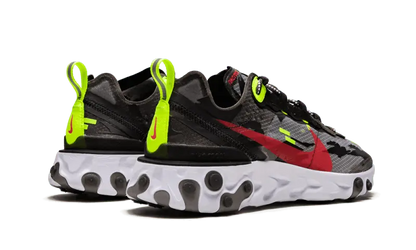 Nike React Element 87 Medium Olive Volt Crimson Tiger Camo - CJ4988-200