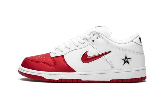 Nike SB Dunk Low Supreme Jewel Swoosh Red - CK3480-600