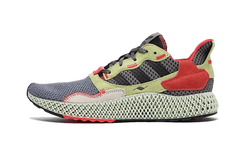 Adidas ZX 4000 4D Grey Three Hi Res Yellow - BD7927